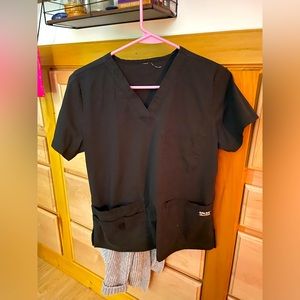 Black scrub top